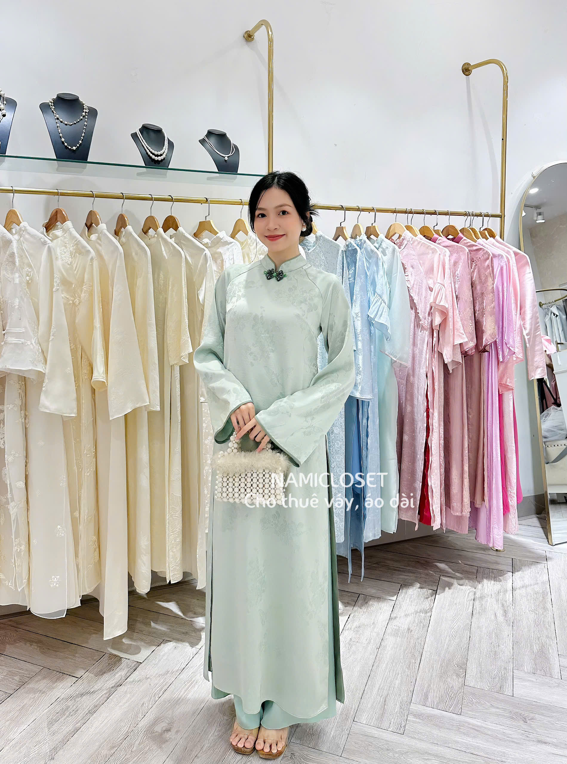 ÁO DÀI NỮ LỤC TRÀ - Maison Havu M