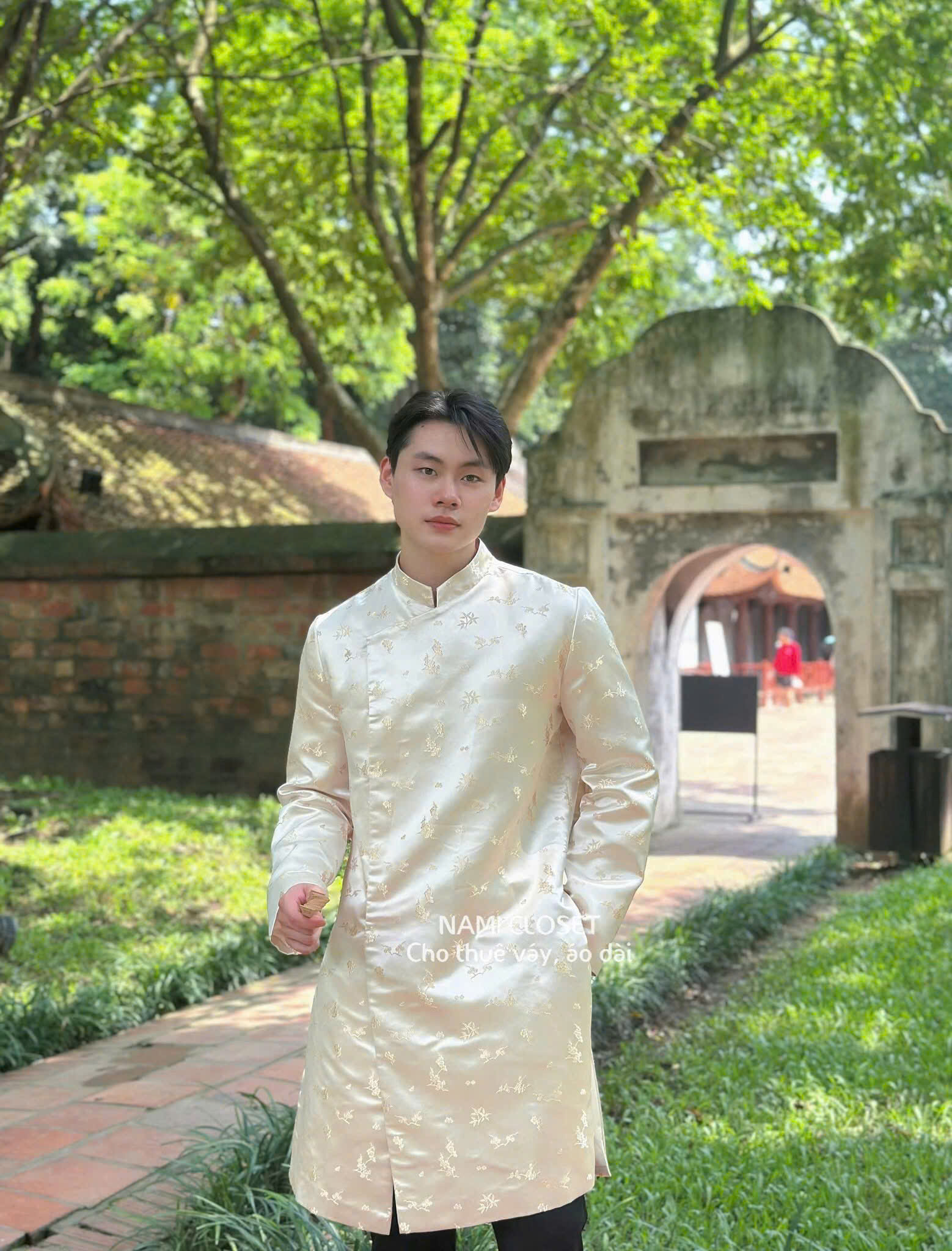 ÁO DÀI NAM HOÀNG MAI- XÉO XỌ