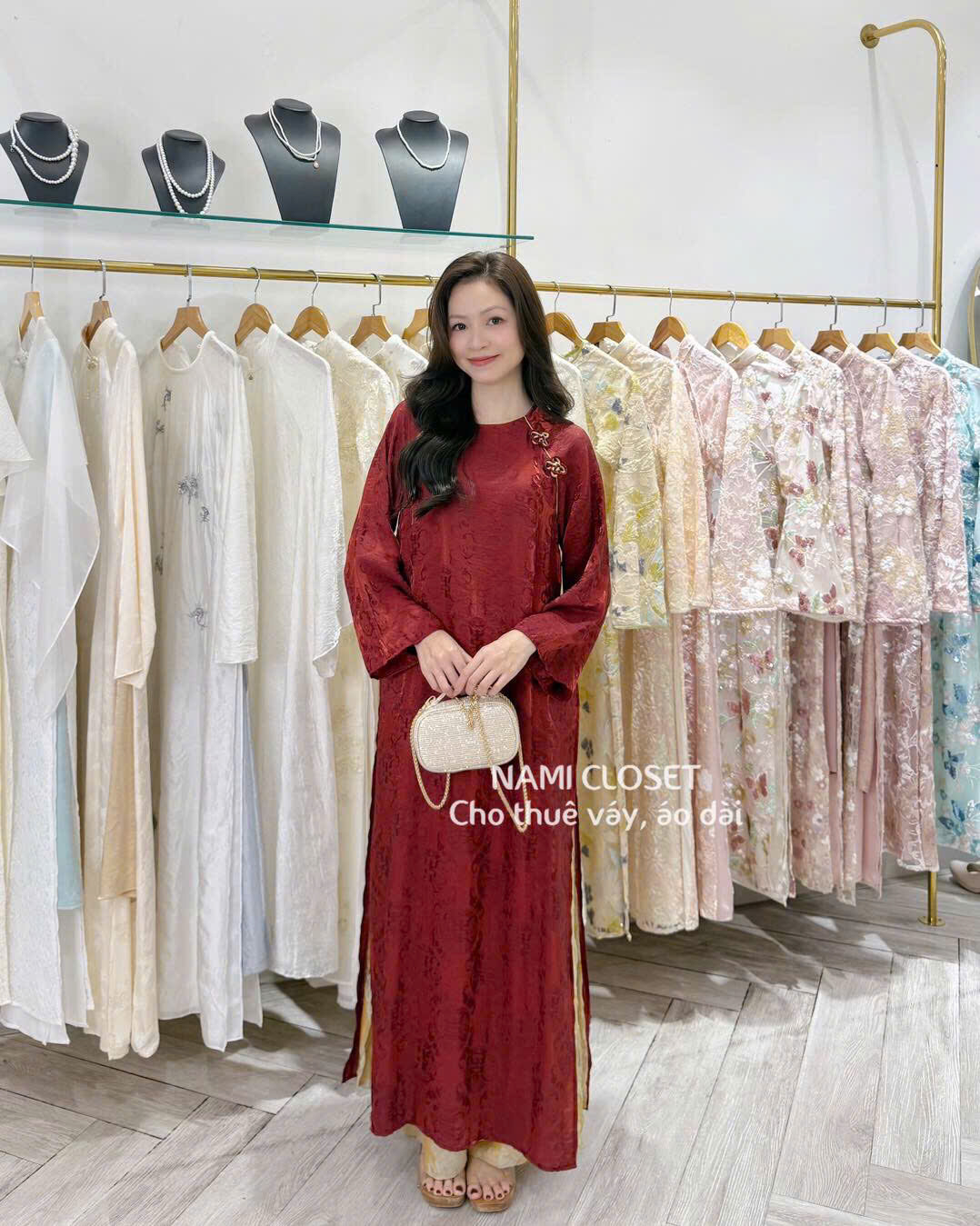 ÁO DÀI ĐỎ - PETBYCHANG