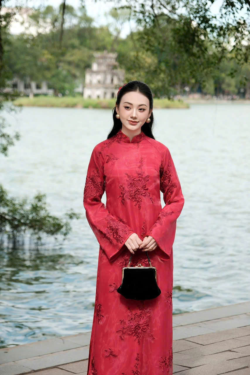 ÁO DÀI HOA MẪN -MAISON HAVU