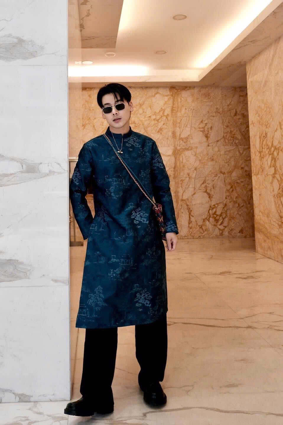 ÁO DÀI NAM NGUYÊN TIÊU - MAISON LONG