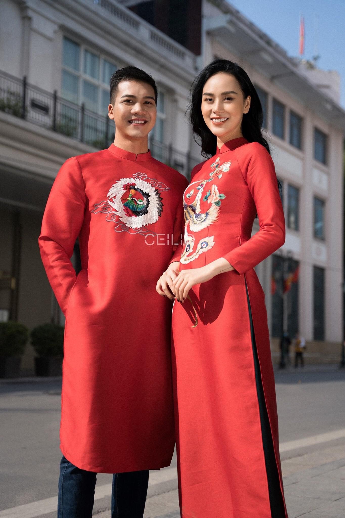 ÁO DÀI NAM ĐỎ - CEILIO
