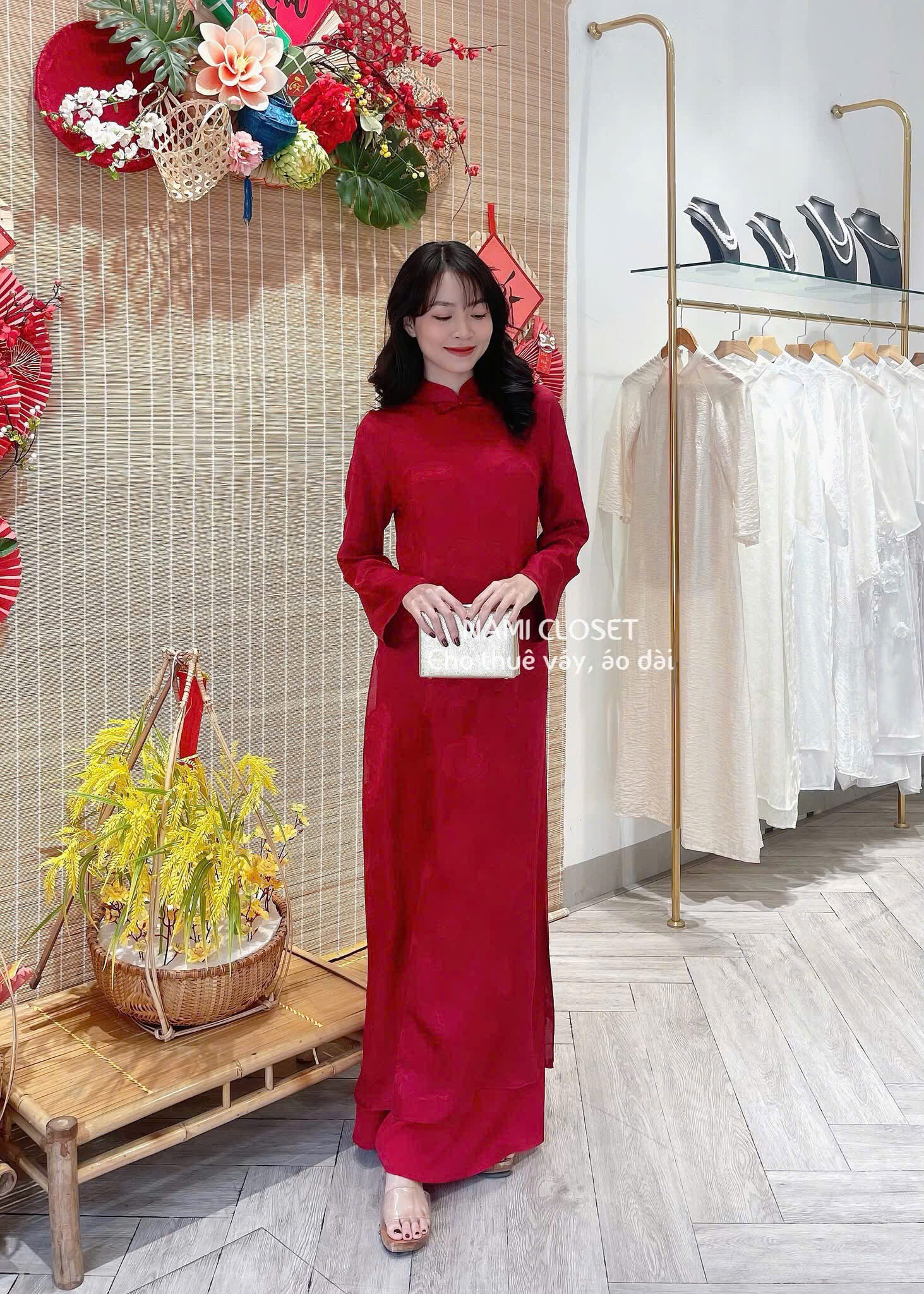 ÁO DÀI TƠ TẰM GIÁNG KIM - LALIN